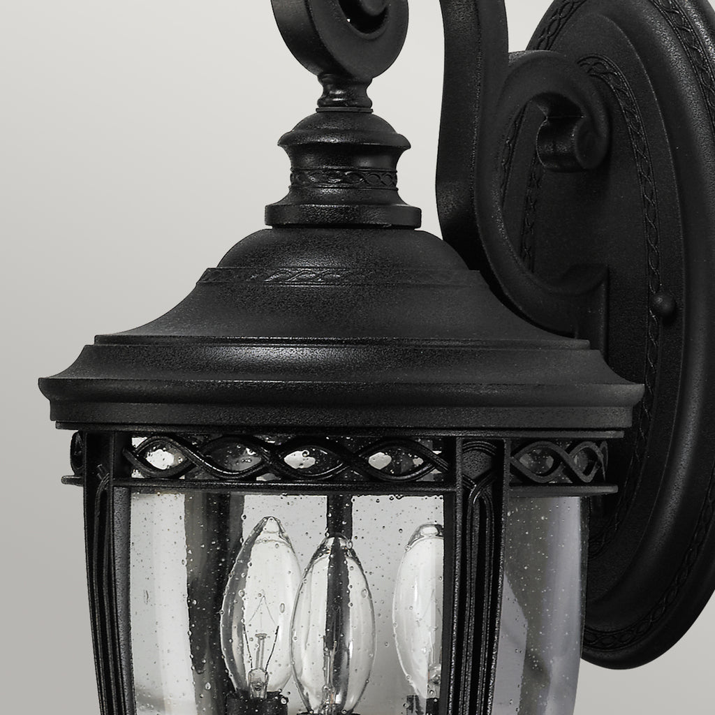 Feiss English Bridle Medium 3 Light Wall Lantern in Black