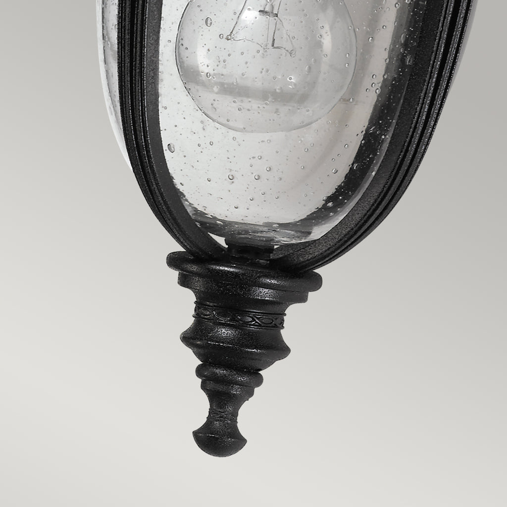 Feiss English Bridle Small Wall Lantern in Black