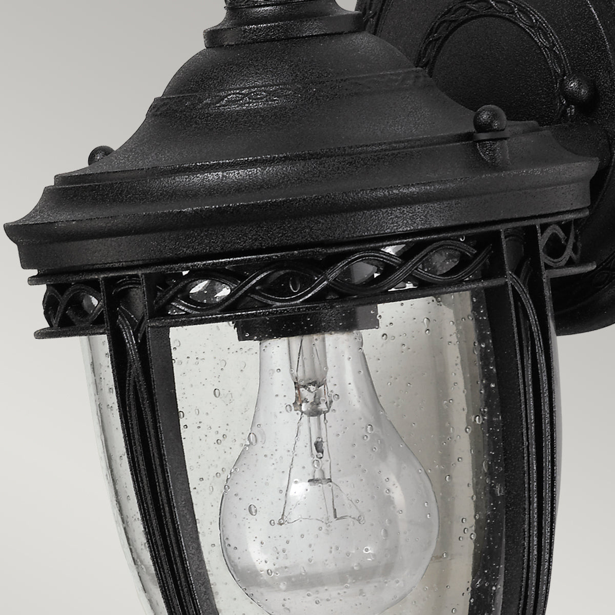 Feiss English Bridle Small Wall Lantern in Black