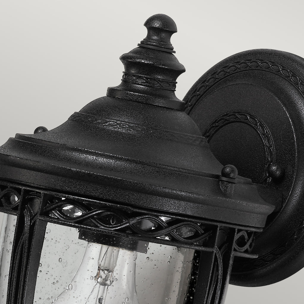 Feiss English Bridle Small Wall Lantern in Black