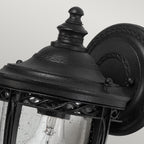 Feiss English Bridle Small Wall Lantern in Black
