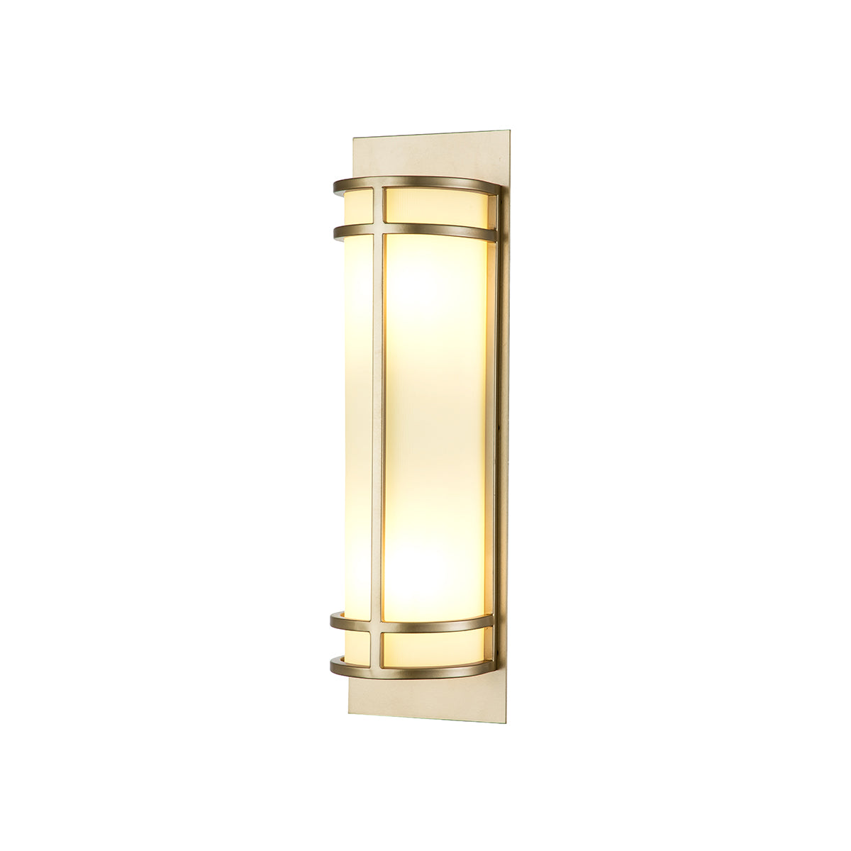 Feiss Fusion 2 Light Wall Light in Painted Natural Brass