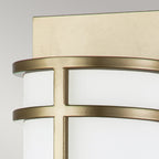 Feiss Fusion 2 Light Wall Light in Painted Natural Brass