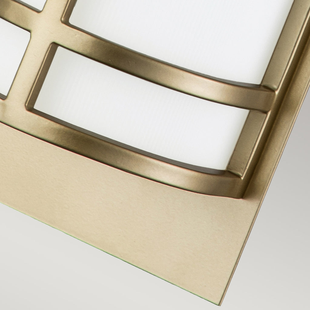 Feiss Fusion 2 Light Wall Light in Painted Natural Brass