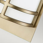 Feiss Fusion 2 Light Wall Light in Painted Natural Brass