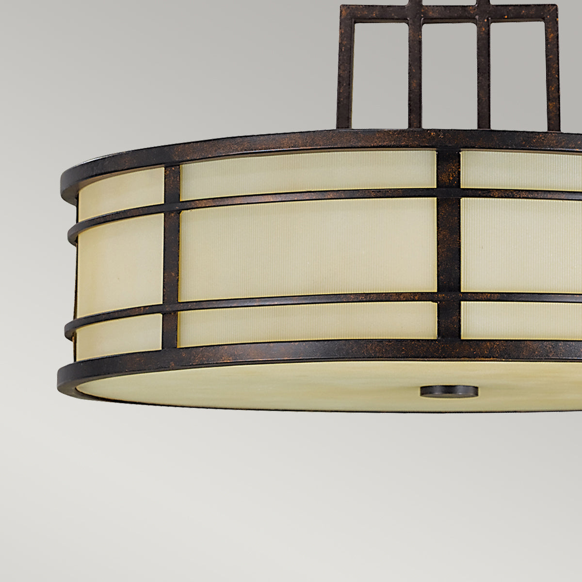 Feiss Fusion 3 Light Pendant Light in Grecian Bronze