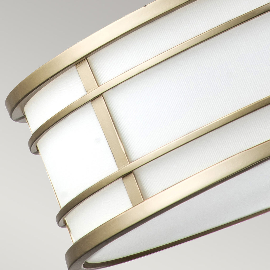 Feiss Fusion 3 Light Pendant Light in Painted Natural Brass