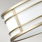 Feiss Fusion 3 Light Pendant Light in Painted Natural Brass