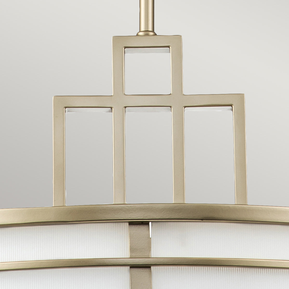 Feiss Fusion 3 Light Pendant Light in Painted Natural Brass