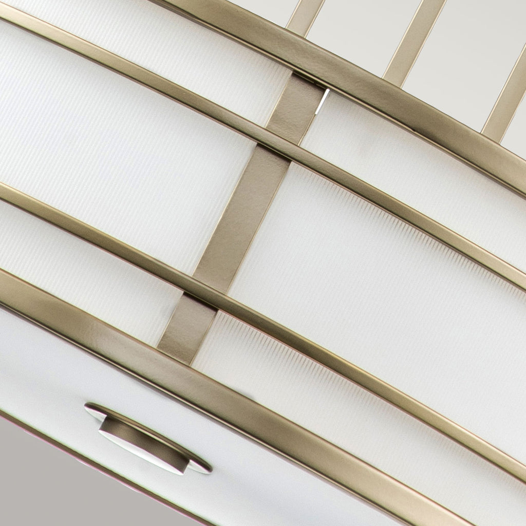 Feiss Fusion 3 Light Pendant Light in Painted Natural Brass