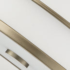 Feiss Fusion 3 Light Semi Flush Ceiling Light in Painted Natural Brass