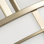Feiss Fusion 3 Light Semi Flush Ceiling Light in Painted Natural Brass