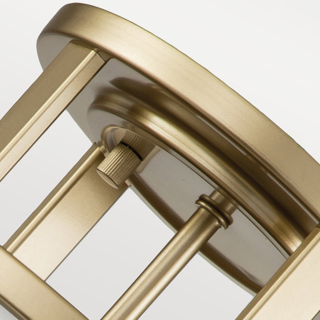 Feiss Fusion 3 Light Semi Flush Ceiling Light in Painted Natural Brass