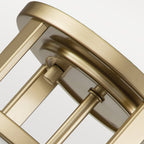 Feiss Fusion 3 Light Semi Flush Ceiling Light in Painted Natural Brass