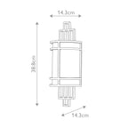Feiss Fusion Single Wall Light in Painted Natural Brass