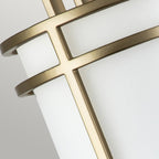 Feiss Fusion Single Wall Light in Painted Natural Brass