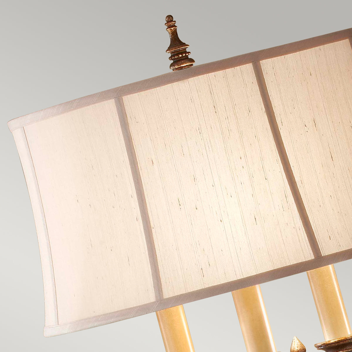 Feiss Gibson Floor Lamp with Cambridge Crackle Finish and Shade