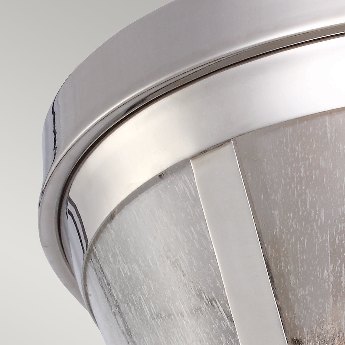 Feiss Harrow 2 Light Flush Ceiling Light in Polished Nickel