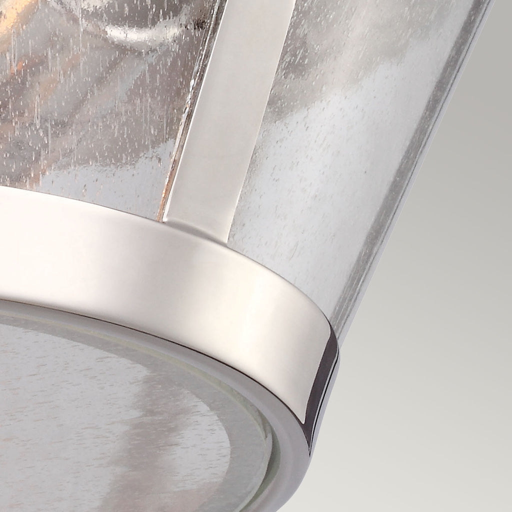 Feiss Harrow 2 Light Flush Ceiling Light in Polished Nickel