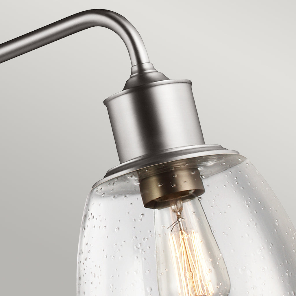 Feiss Hobson 3 Light Pendant Light in Satin Nickel