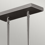 Feiss Hobson 3 Light Pendant Light in Satin Nickel