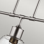 Feiss Hobson 3 Light Pendant Light in Satin Nickel