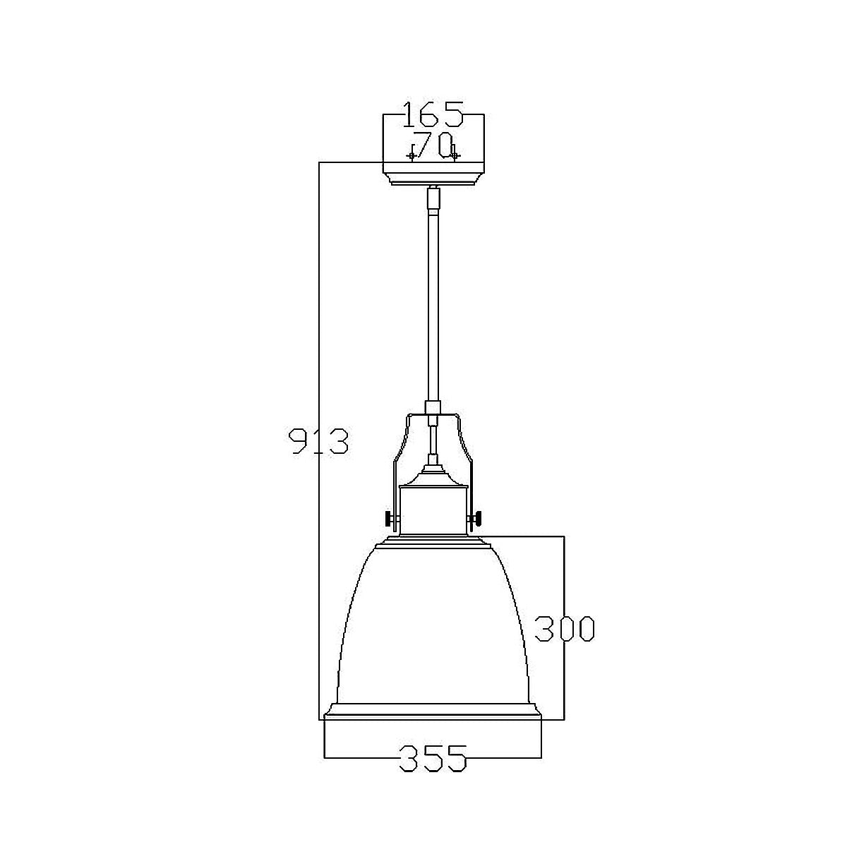 Feiss Hobson Large 1 Light Pendant Light in Satin Nickel