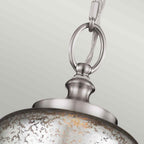 Feiss Hounslow Mini Pendant Light in Brushed Steel