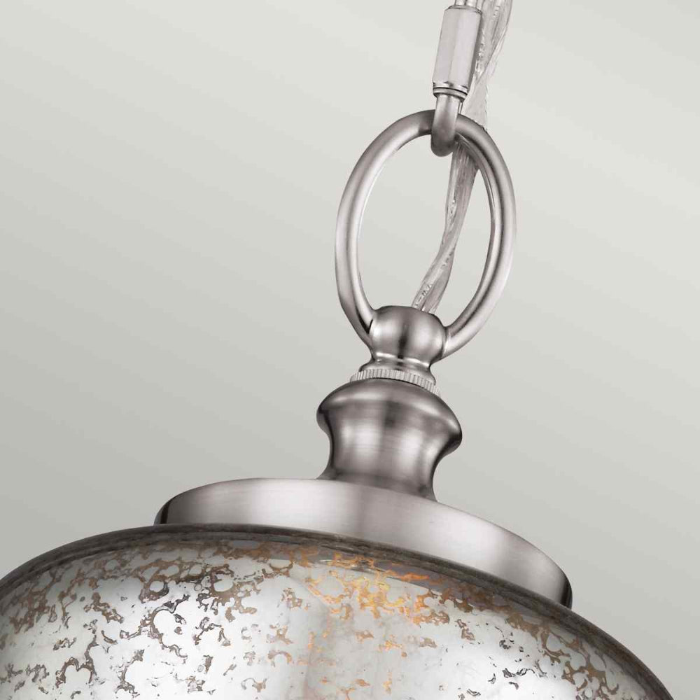 Feiss Hounslow Mini Pendant Light in Brushed Steel
