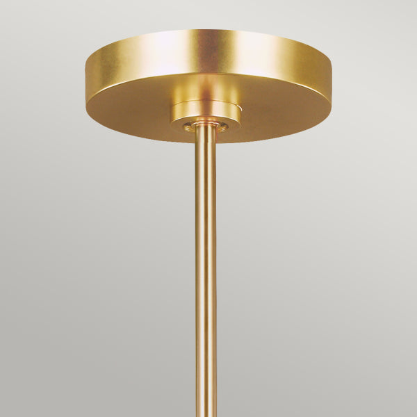 Feiss Jax 10 Light Chandelier in Burnished Brass