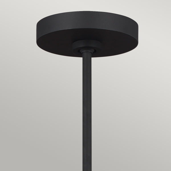 Feiss Jax 10 Light Chandelier in Midnight Black