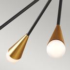 Feiss Jax 10 Light Chandelier in Midnight Black
