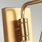 Feiss Joan 1 Light Wall Light in Midnight Black and Burnished Brass