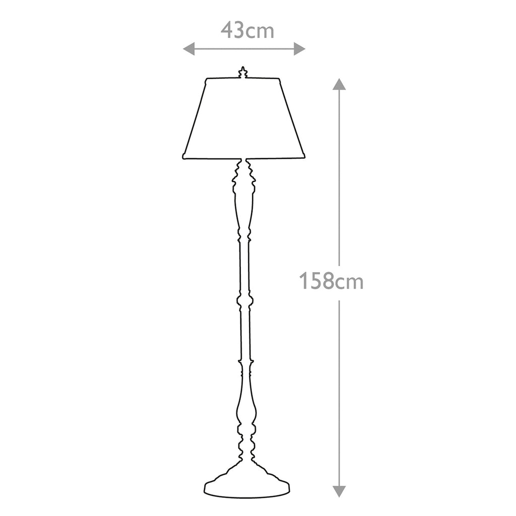 Feiss Lincolndale Floor Lamp in Astral Bronze Finish