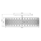 Feiss Lucia 6 Light Flush Ceiling Light