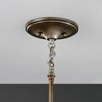 Feiss Lucia Mini Pendant Light with Sunflower Crystals in Silver