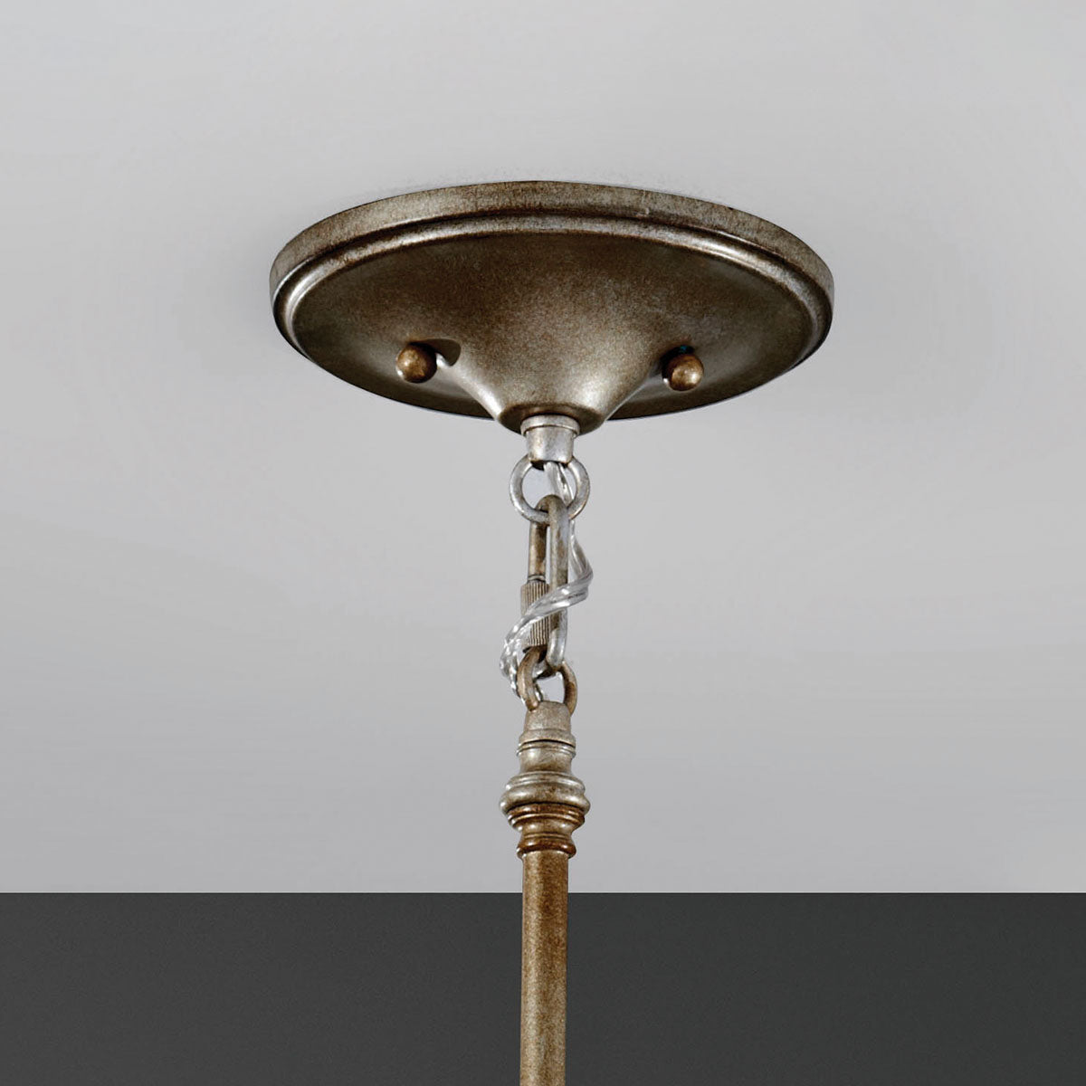 Feiss Lucia Mini Pendant Light with Sunflower Crystals in Silver