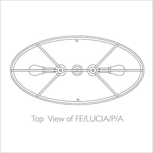 Feiss Lucia Pendant Light with Sunflower Crystals and Silver 