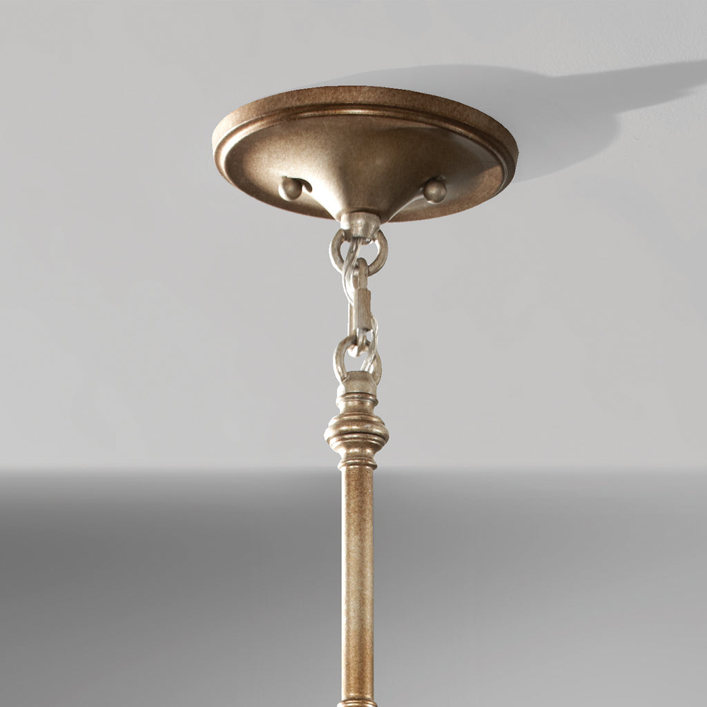Feiss Lucia Pendant Light with Sunflower Crystals in Silver 