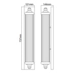 Feiss Paulson 4 Light Bar Wall Light in Chrome