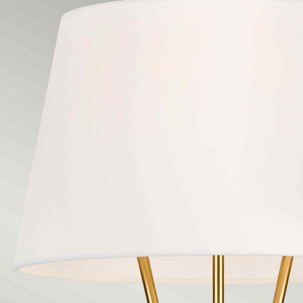 Feiss Penny 1 Light Floor Lamp in Burnished Brass