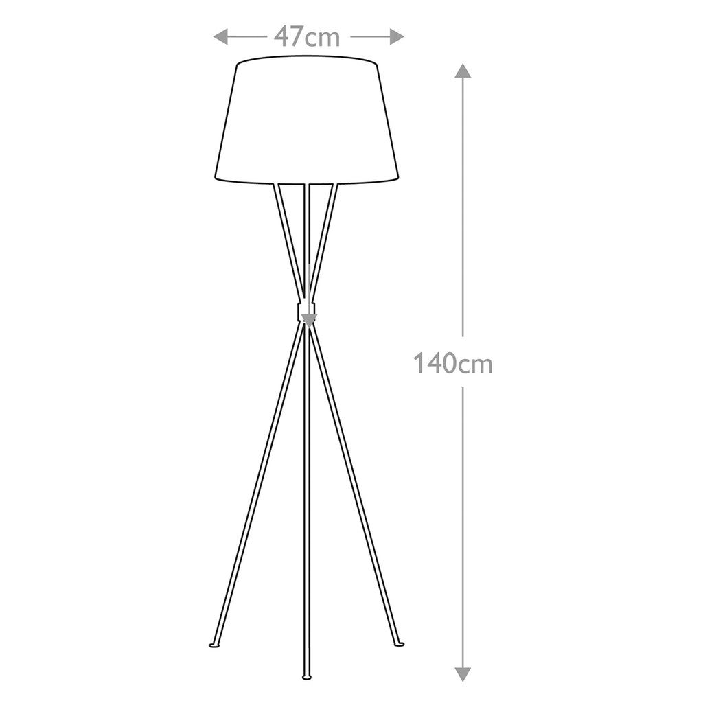 Feiss Penny 1 Light Floor Lamp in Burnished Brass