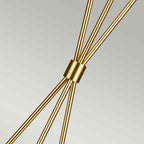 Feiss Penny 1 Light Floor Lamp in Burnished Brass