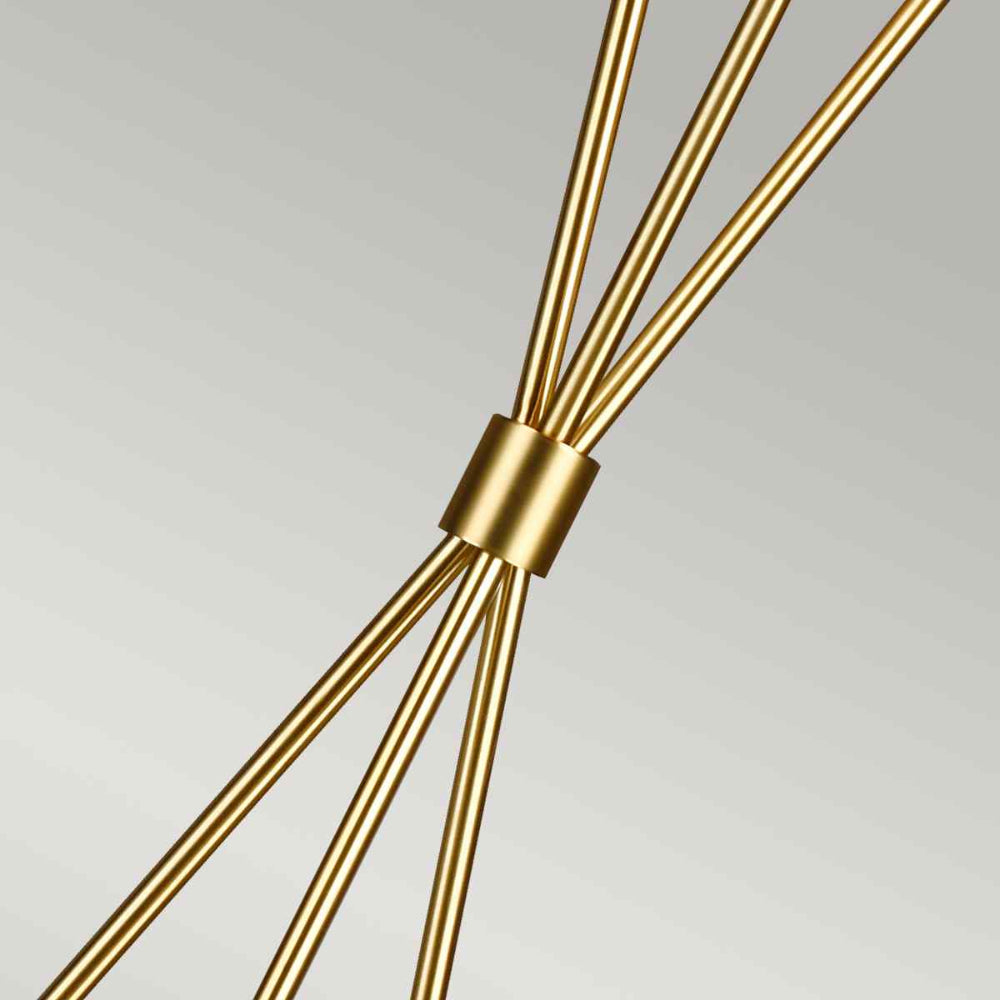 Feiss Penny 1 Light Floor Lamp in Burnished Brass