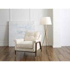 Feiss Penny 1 Light Floor Lamp in Burnished Brass