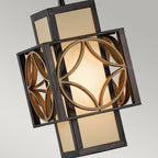 Feiss Remy Mini Pendant Light in Heritage Bronze and Gold