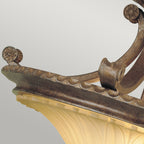 Feiss Stirling Castle 2 Light Semi Flush Ceiling Light in Bronze