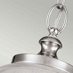 Feiss Tabby Medium Pendant Light in Brushed Steel