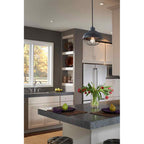 Feiss Urban Renewal 1 Light Pendant Light in Antique Forged Iron