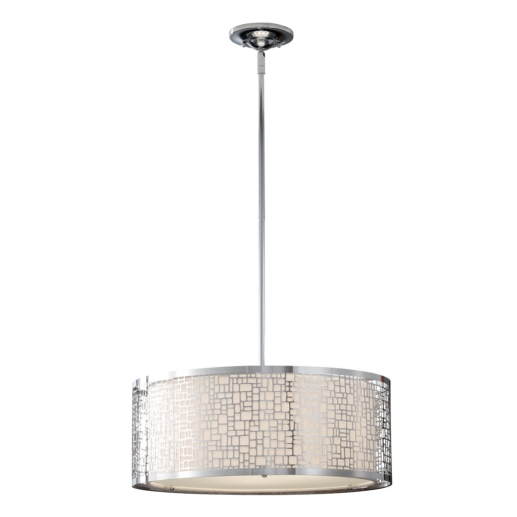 Feiss Joplin 3 Light Pendant Light in Chrome